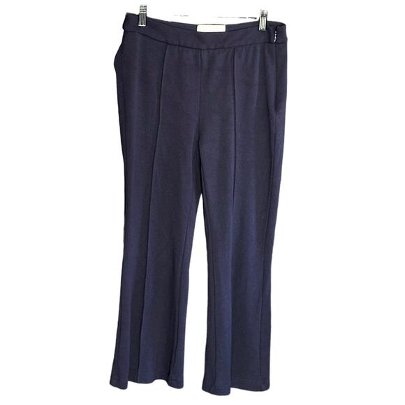 Tuckernuck Navy Side Zip Front Seam Capri Career Wear Pants Size M - Picture 1 of 8